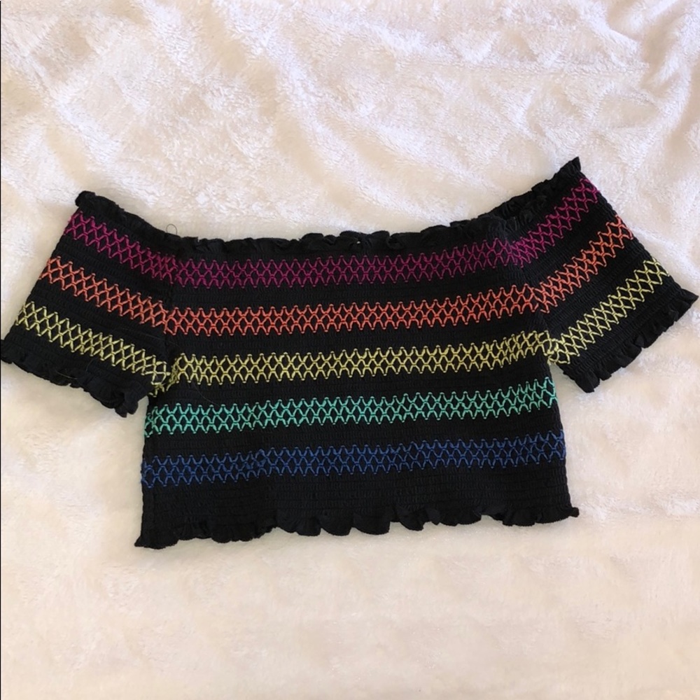 PacSun Black Off the Shoulder Top